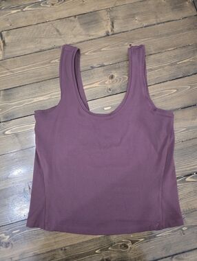 SPANX Plum Get Moving Fitted Tank Top Womens  Size Small